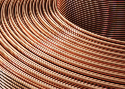 copper pipes and tubes